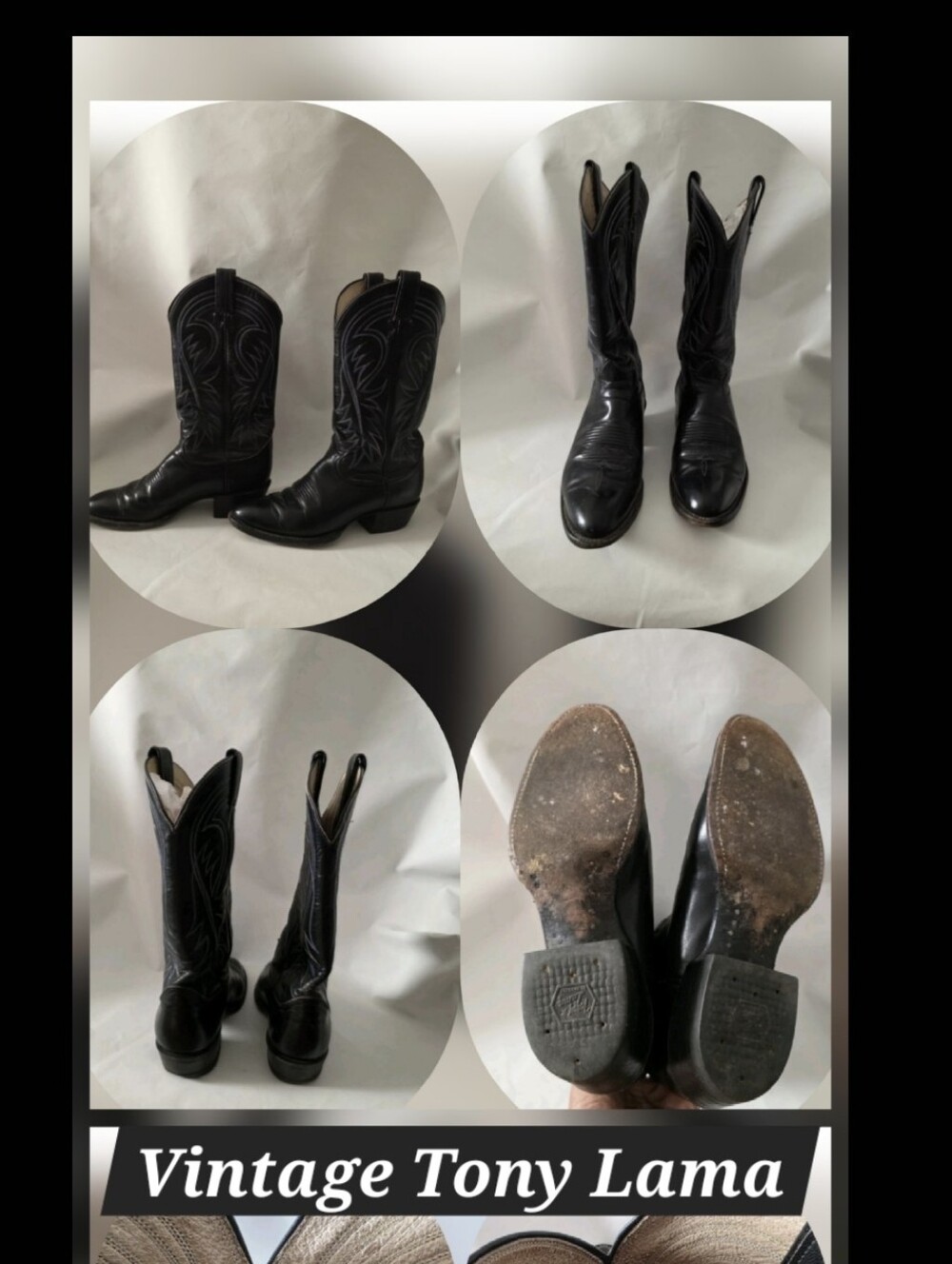 Vintage Tony Lama Western Boots Style 6238 《M-6 1/2 D》{F-8 1/2 }